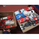 A Quantity of 1/18th Scale Diecast Model, by Burago and others, all playworn, parts maybe broken.