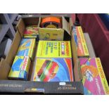 A Quantity of Matchbox Superfast Track Accessories, all boxed, often used, some boxes damaged.