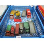 A Quantity of 1950's Dinky Toys, including a 'Slumberland Guy Van', all commercial vehicle subjects,
