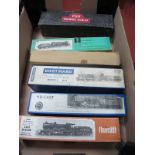 Six Part Built 7mm White Metal Brass Locomotives, by various manufacturers, in unassociated boxes.