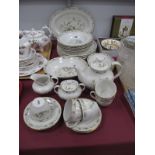 A Royal Doulton Part Dinner Service "Mandalay", tea pot cup, saucers, plates etc, thirty four