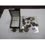 Enamelled Badges, including dance, British Legion, Darby and Joan Club, cuff links, etc.