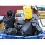 Kodak Brownie, Fujica ST605N and Other Cameras, binoculars etc.