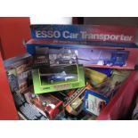 TV and Product Themed Boxed Diecast Vehicles, including Esso car transporter, Lovejoy, Dad's Army,