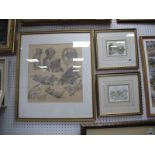 G.D. Robinson, 'Calver Village' and 'Ashford in the Water', pair of watercolours, signed lower left,