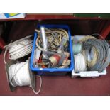 Axle Stands etc, yacht rope, etc:- Two Boxes.