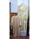 A Ladies Burberry's Wool Angora Coat, double breasted with belt and back vent, approx. size 14/16,