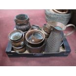 Copper Jardinieres, Jug etc:- One Box