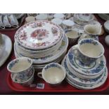 A Masons Ironstone China Tea Dinner Service 'Strathmore' Pattern, together with a pair of Masons
