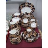 A c.1920's Royal Albert 'Heirloom' Pattern Dinner and Tea Service, comprising two meat plates, two