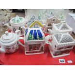 Wade, English Life Tea Pots, Post Office, Antiques, Florie's flowers etc designs by Barry Smith