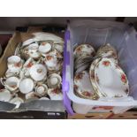 Royal Albert Old County Roses Table Ware, of approximately 116 pieces, mainly second quality, with