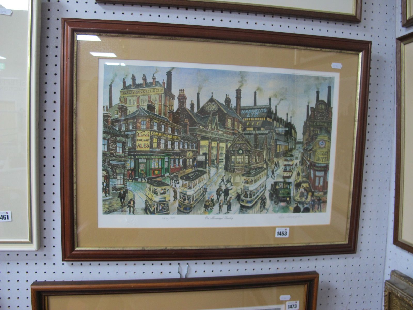 George Cunningham (Sheffield Artist) 'On Mornings Tinsley', limited edition colour print of 500,