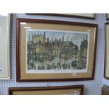 George Cunningham (Sheffield Artist) 'On Mornings Tinsley', limited edition colour print of 500,