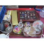 Bottle Stand, sugar helmet, perfumes, scent bottle, miniatures, etc:- One Tray.