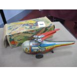 A Tinplate Helicopter HK565, made in Western Germany, in box.