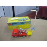 Corgi Toys Gift Set No. 14, featuring Hydraulic Tower wagon, with lamp standard, in sellotaped box.