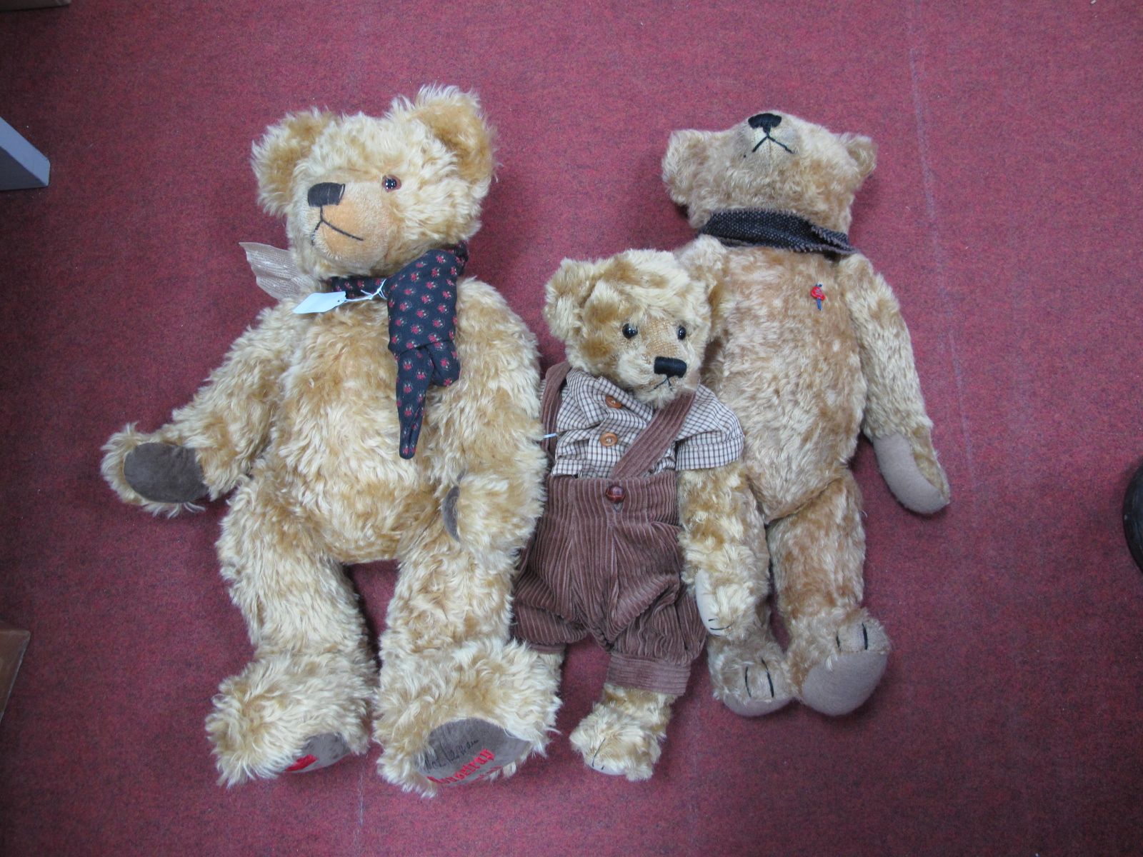 A Clemens Bear 'Peter' No. 30 of 1948, 50cm high, a Bartons Creek Collection 'Blake' and a Martin