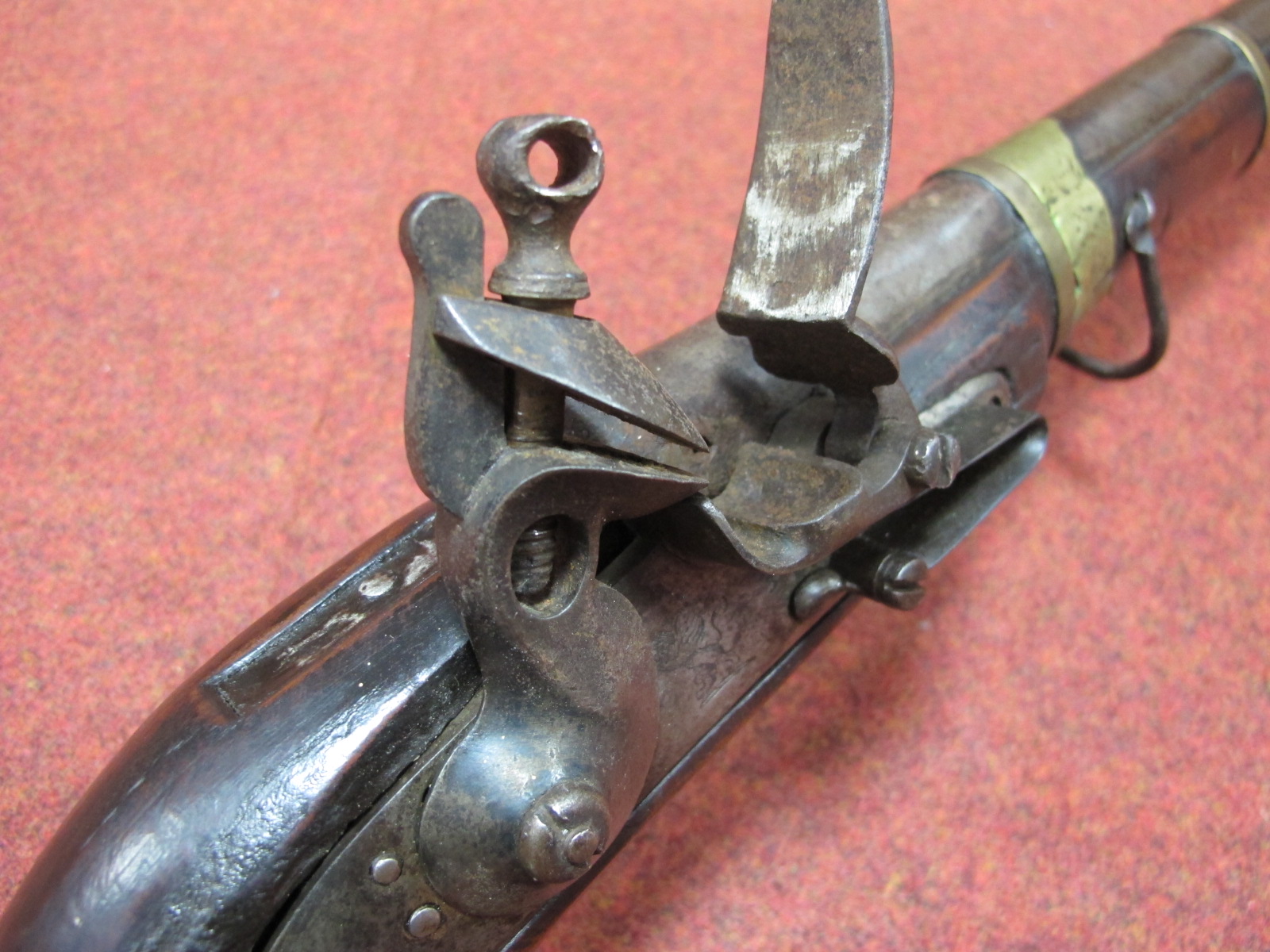 An Early XIX Century Flintlock Middle Eastern 'Camel Gun, flared Muzzle, lock from British East - Image 4 of 6