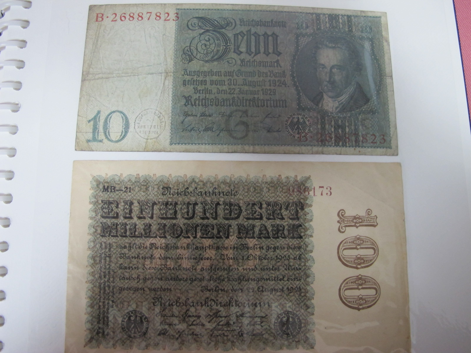 A Collection of mainly U.S.A and German Banknotes, over twenty six US Dollars noted, worthy of - Image 2 of 7