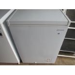 A John Lewis Freezer, with lift up lid 56cm wide, untested sold for parts only.