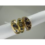 An 18ct Gold Diamond Set Ring, star set, Birmingham 1907 (finger size O) (3.2grams); Together with A