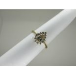 A Pear Shape Single Stone Diamond Ring, the (6.5mm long) stone claw set within border of uniform