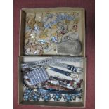 A Collection of Vintage and Later Ladies Belts, including a fabric evening bag with long chain strap