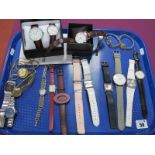 Ladies and Gent's Wristwatches, including Seiko (H557-532A) (damages), Joe Browns matching ladies