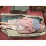 Armand Marseille Pottery Headed Doll, stamped 390 A4M.