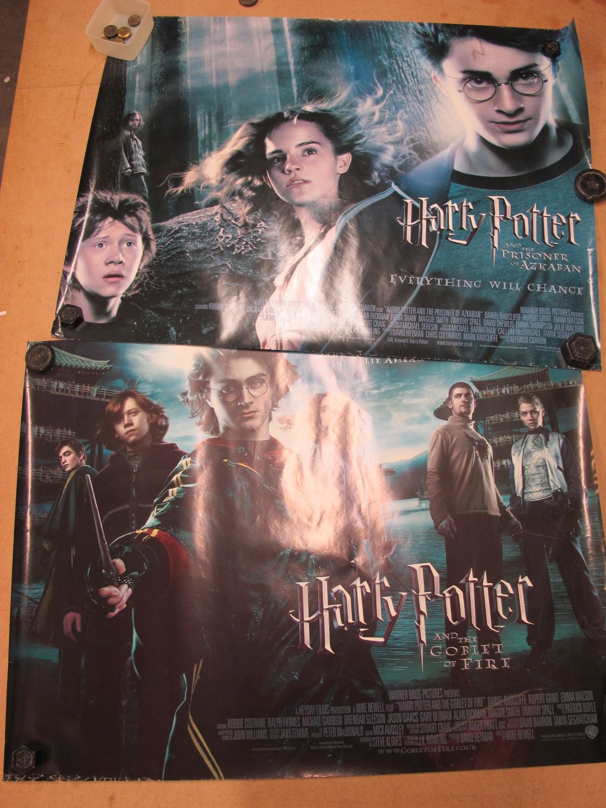 Harry Potter Film Posters - 'Prisoner of Azkaban' and 'Goblet of Fire', 76 x 102cm. (2)