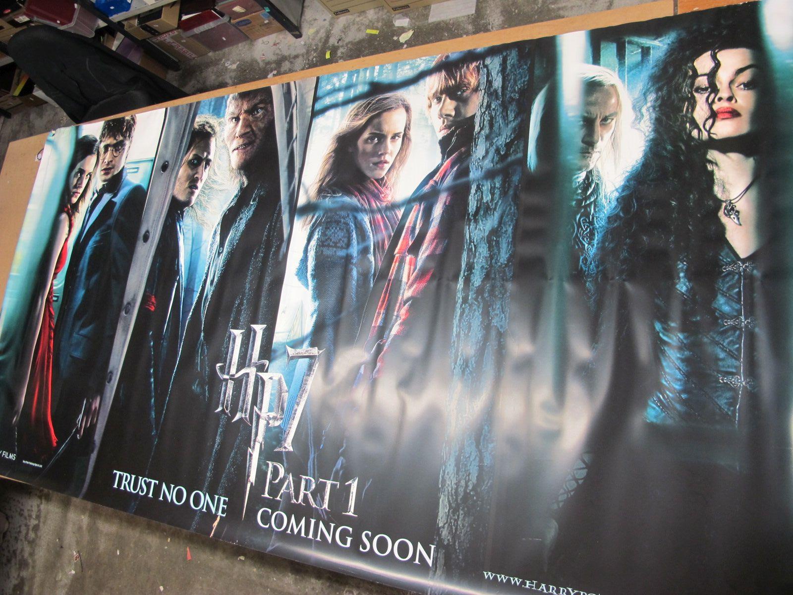 Harry Potter HP7 Part 1 Large Lobby Poster, 2010, featuring Hermione Grainger, Harry Potter and