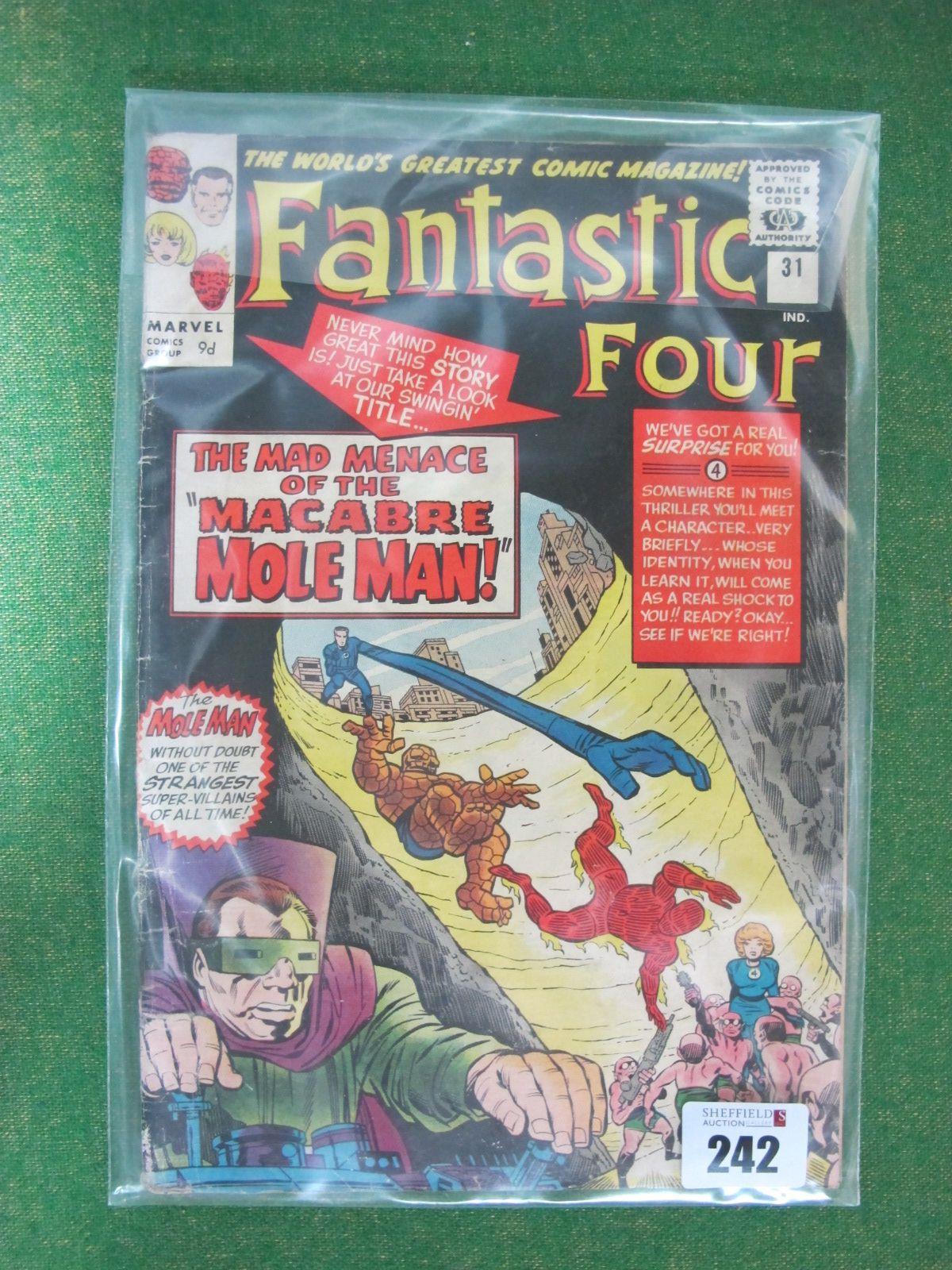 The Fantastic Four #31/No.31 9d, in used well read condition.