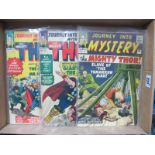 Journey Into Mystery Issues #102/No.102, #104/No104, #105/No. 105, 9d, in used well read condition.