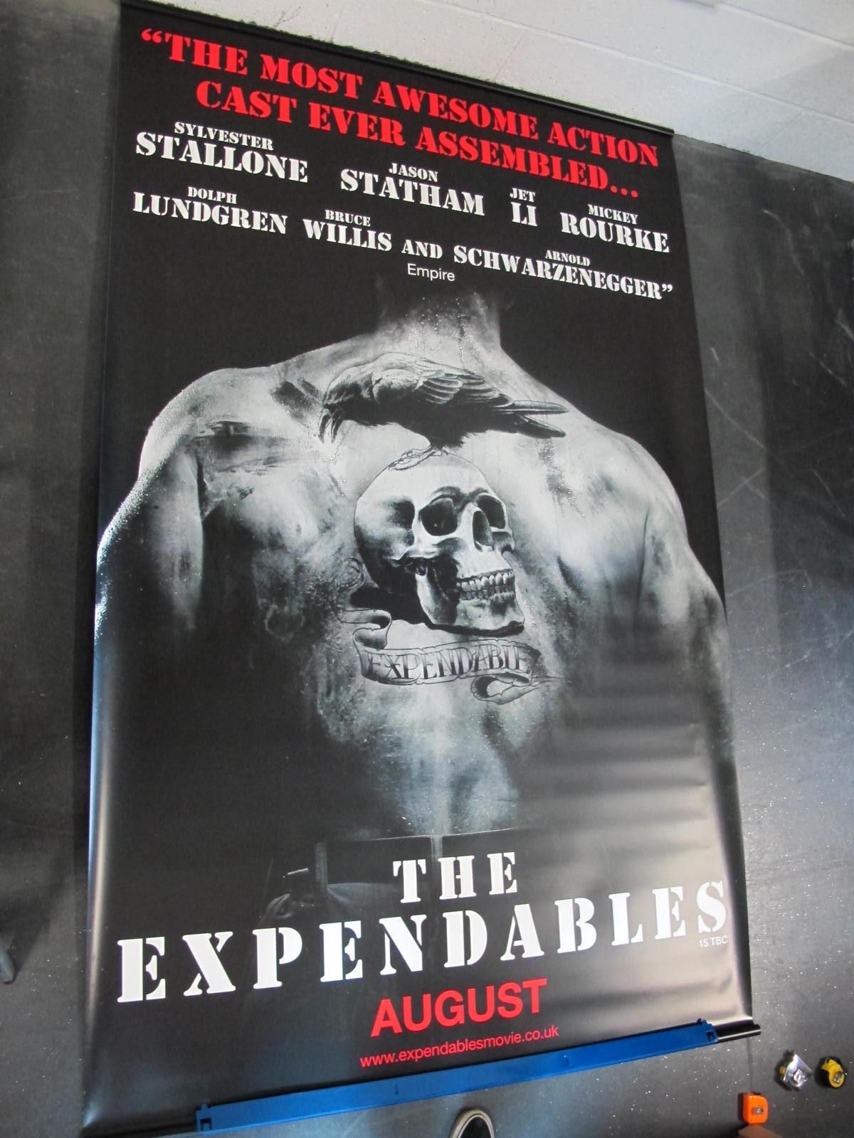 The Expendables, 2010 Official Cinema Banner, 244cm x 152cm.