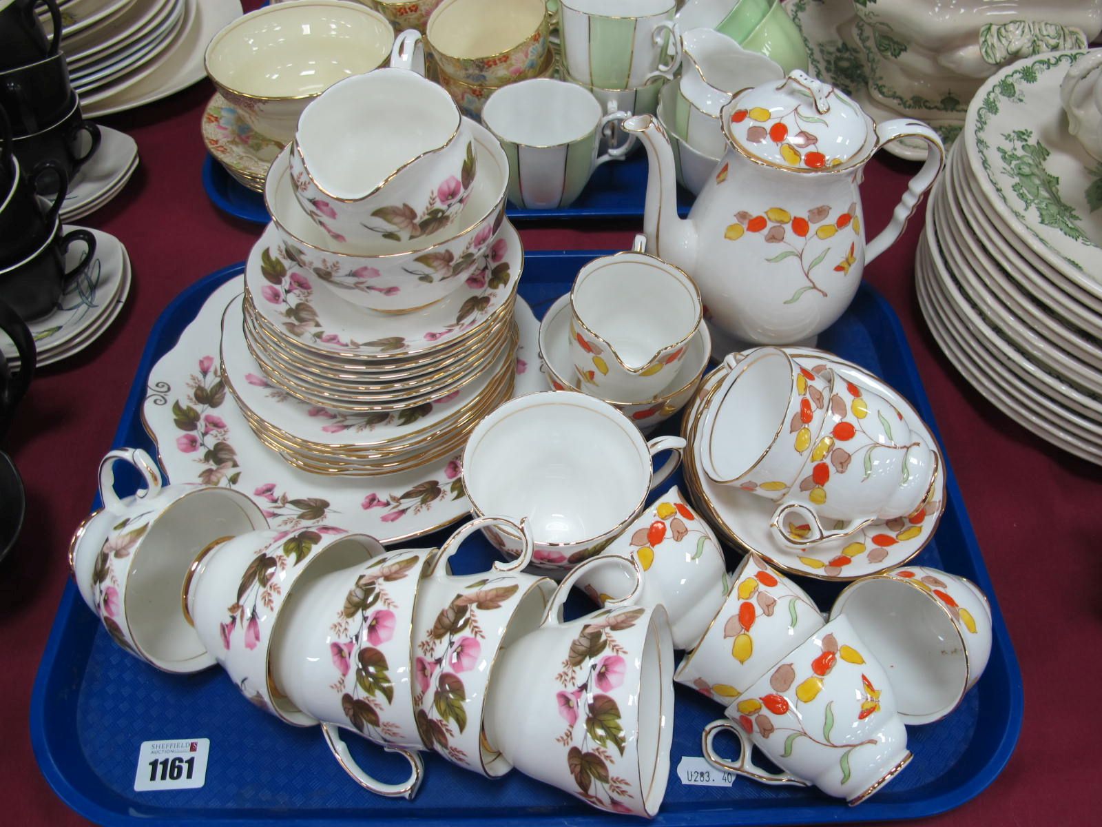 Royal Stafford 'Honesty' Coffee Service, of fifteen pieces, Duchess tea ware.