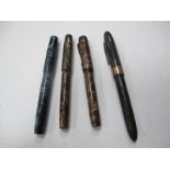 Pens Having 14k Nibs, 'Selsdon; Mabie Todd Blackbird, Stephens plus one other. (4)