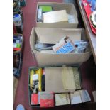 Photographic Equipment, Aldis projector, slide magazines, etc:- Thee Boxes.