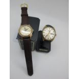 Roamer; A Vintage Rotopower Gent's Wristwatch, the signed dial with line and dagger markers, and