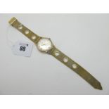 Rotary; A 9ct Gold Cased Gent's Wristwatch, the signed dial with line markers and centre seconds,