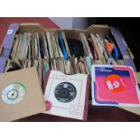 One Box of Approximately Four Hundred 7" Singles, mainly from the 1960's, to include all the main