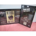 Two Secret Affair Framed Montages, that includes a concert ticket for 30/09/1980 at Newcastle City