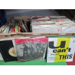 A Large Box of 7" Singles, containing titles from 60's, 70's and 80's from the major recording
