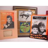 Bobby Darin, Chubby Checker and Everly Brothers Signatures, Bobby Darin is taken from an autograph