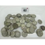 Collection of Pre 1947 GB Silver Coins, sixpences and threepences. Total weight 140g.