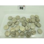 A Large Collection of Circulated Silver USA "Mercury" One Dimes, total weight 82g.