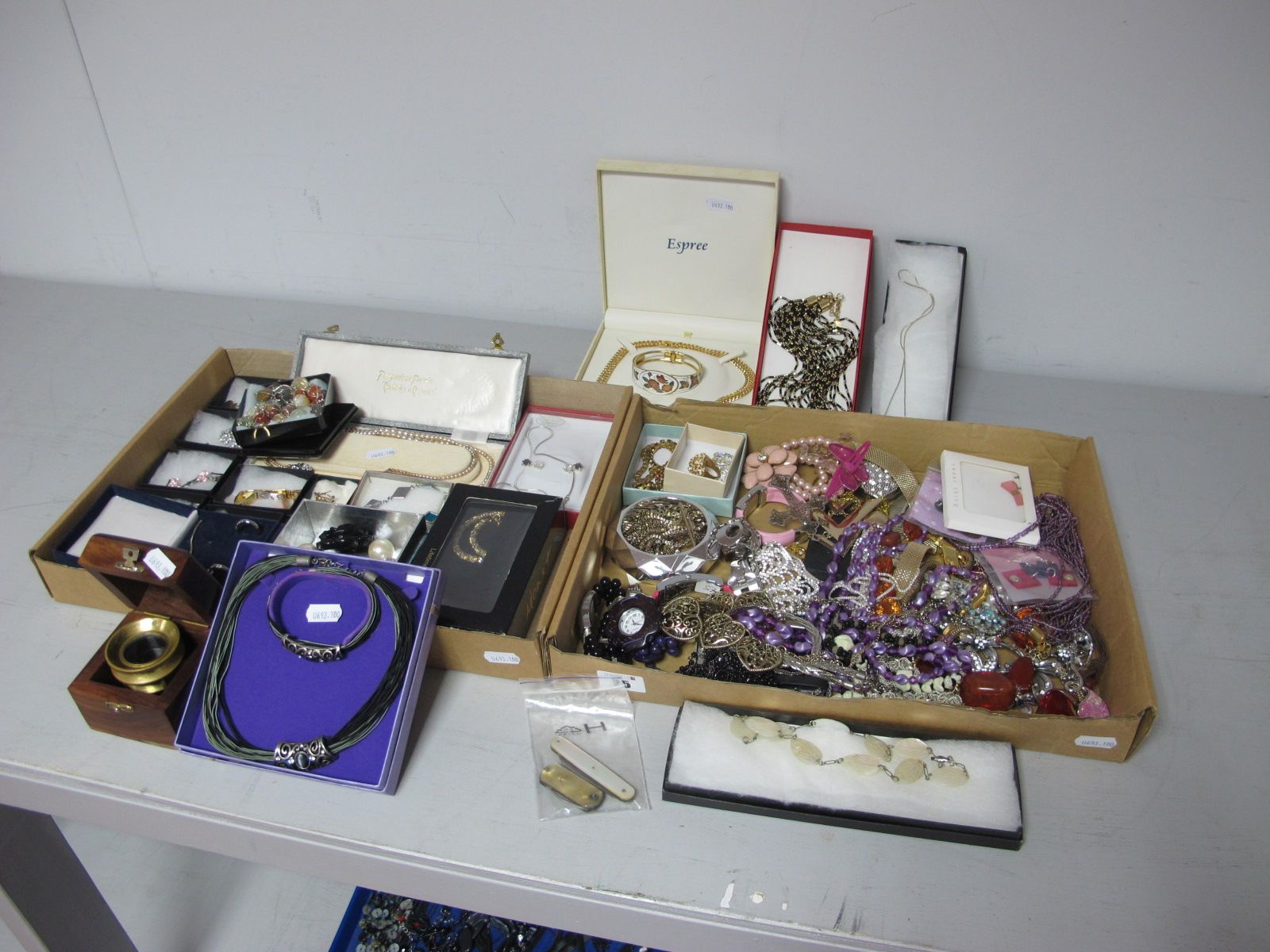 A Mixed Lot of Assorted Costume Jewellery, including necklaces, bracelets, earrings, two small