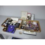 A Mixed Lot of Assorted Costume Jewellery, including necklaces, bracelets, earrings, two small