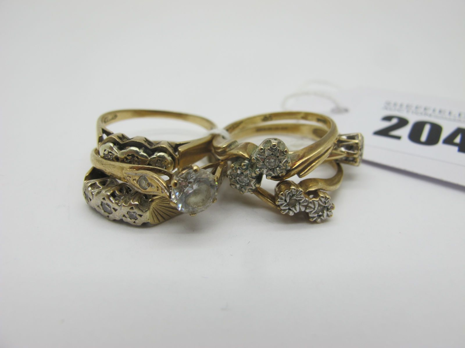 9ct Gold Dress Rings, etc. (6)