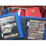 A Carton of Nine Junior Albums and Stockbook of World Stamps, most Countries represented including